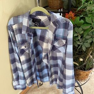 Rip Curl button up flannel shirt. Men’s medium
